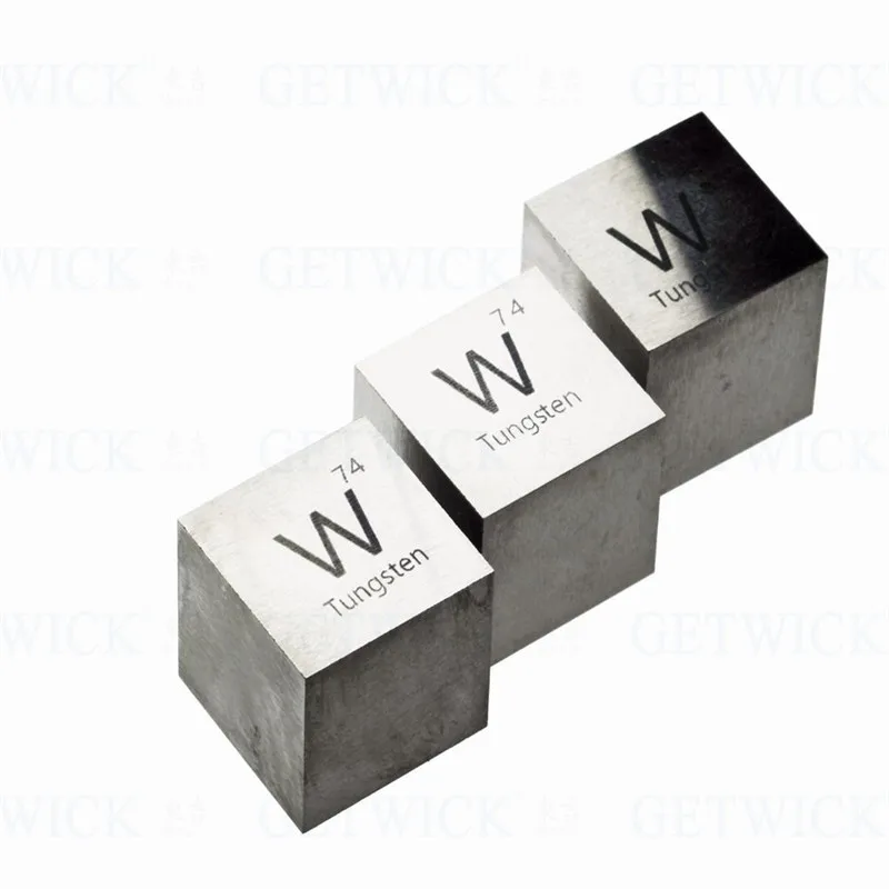 Polished Wolfram Alloy Block 1.5" Tungsten Cube With Base Buy