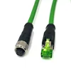 M12 Female 4Pin 8Pin To Rj45 D Code Cable