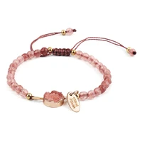 

Hot Style 4MM Bead Hand-woven Natural Stone Bracelet Bracelet Natural Stone For Women Colorful Stone Bracelet
