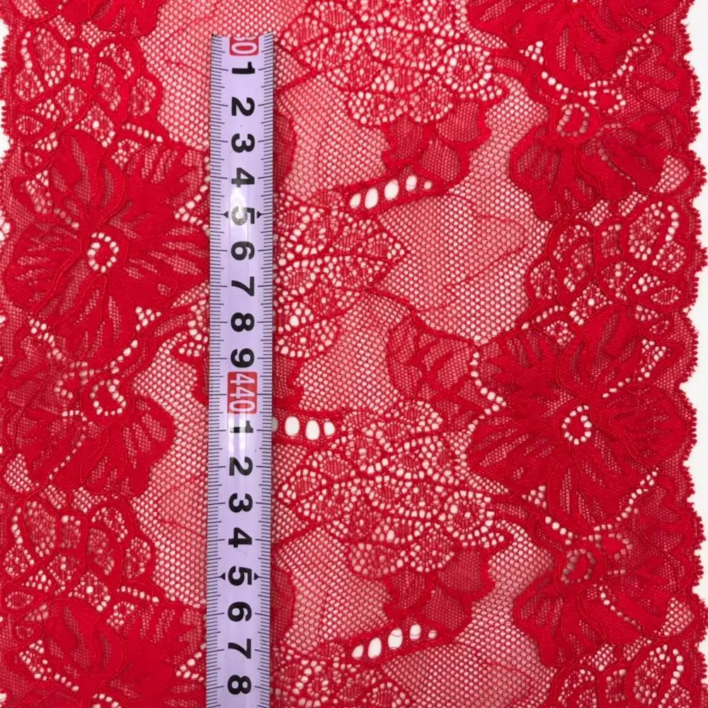 

Factory Price Customized Flower Pattern Color Elastic Soft Mesh Spandex Nylon french swiss lace trim fabrics For Lady lingerie, Any color