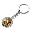 Glass Jewelry Hogwarts School Badge Keychain potter cabochon Keyrings for Bags Key Holder Movie Harry Jewelry