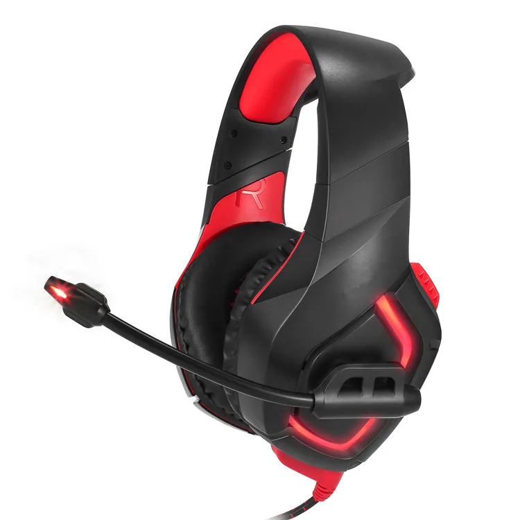 

Professional high quality computer gamer wired stereo headphones