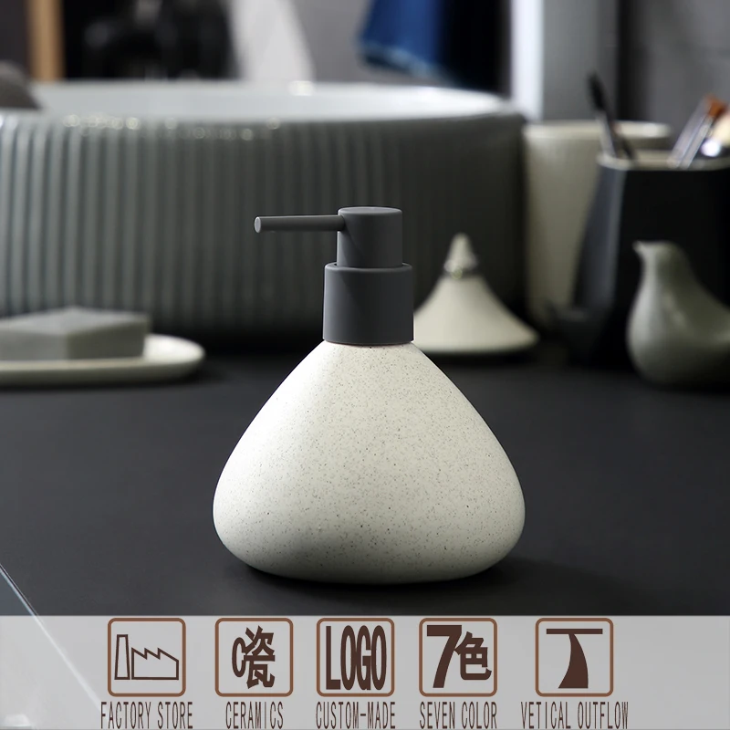 
Simple fashion lotion bottle ceramic emulsion dispenser 