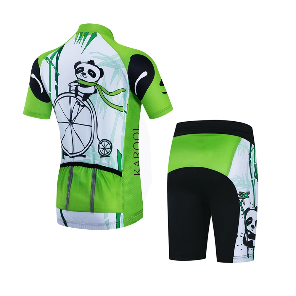 
Karool Quick Dry Fit Professional Protect Bike Shirt and Shorts Kids Cycling Jersey Boys and Girls 