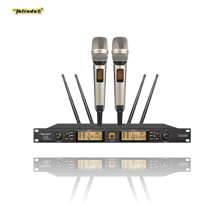 

fm wireless microphone TS-189 with metal handheld for stage, N/a