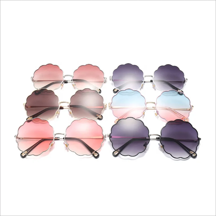 

Mocoo(China) Custom Logo Fashion UV400 Protection Bridge 2019 Circle Metal Sunglasses For Women Man, Customized