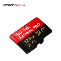 

100% Original Sandisk Extreme Pro Micro TF SD Card up to 170MB/s A2 V30 U3 64GB 128GB Sandisk Memory Card 128GB With SD Adapter