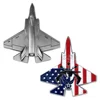 Air Force F35 Warcraft Model Custom Silver Color Metal Challenge Coin Enamel US Customize Collection emblem