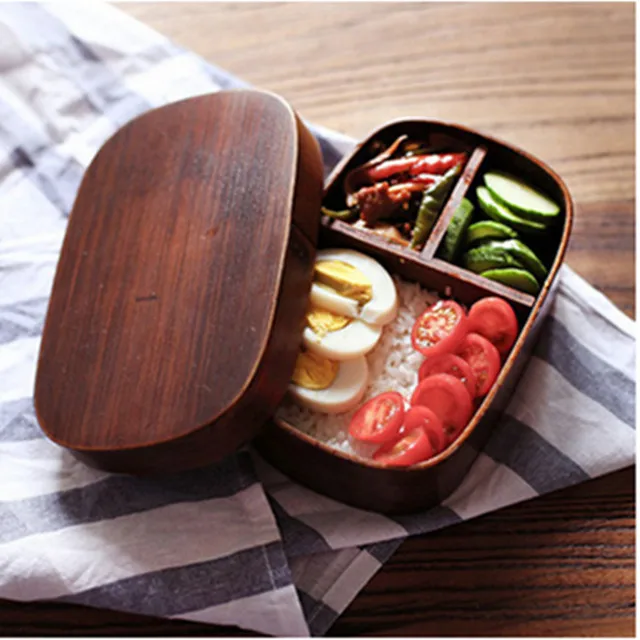 

Wooden Lunch Box100% Wood Material Bento Lunch Box With Elastic Strip For Promotion Natural Plant Products, Any customized