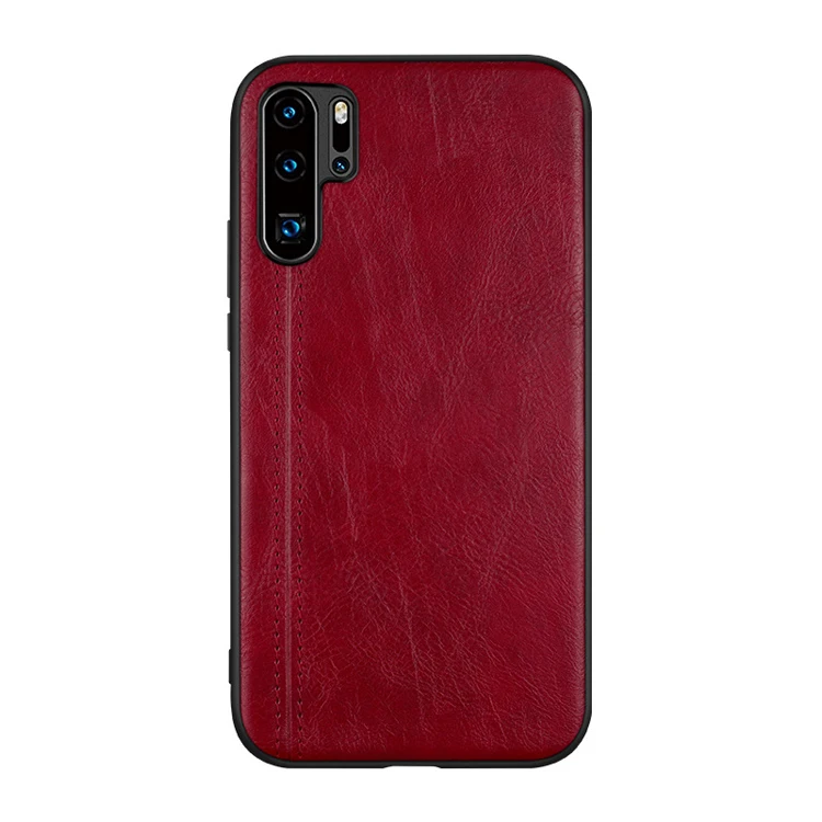 Leather PC Back Cover Phonecase For Huawei P30 P30 pro Case
