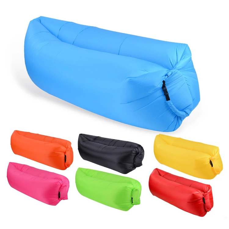 

Fashion Hot Sales Nylon Foldable waterproof Material Lazy Fast Inflatable Couch Custom logo