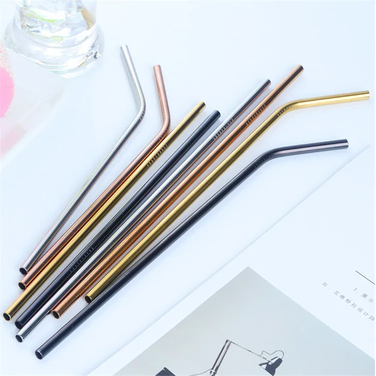 

Bulk Price High Quality Stainless Steel Pipe Drinking Straw, Silver