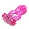 TPE pussy stimulate ring wholesale button vibrating penis ring low price cock ring with vibrator