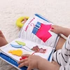 Fityle Soft Baby Quiet Books Touch and Feel Cloth Book, 3D Books Fabric Activity for Baby /Toddler, Learning to Sensory Book