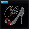 LanLee0816---Custom High-heel Pattern Hotfix Rhinestone Sequins Motif For T-shirt