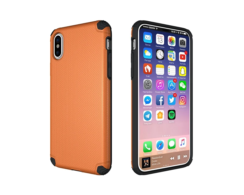 

Hot Product 2019 Anti Shock Defender Phone Case Cover For iPhone X