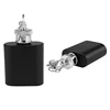 Plastic mini key chain flask gift set promotional 1oz hip flask gift set