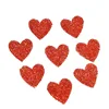 Crystal Rhinestone Small Red Heart Love Sequin Patches for Clothing Iron on Clothes Appliques Badge Stripes Diamond Stickers
