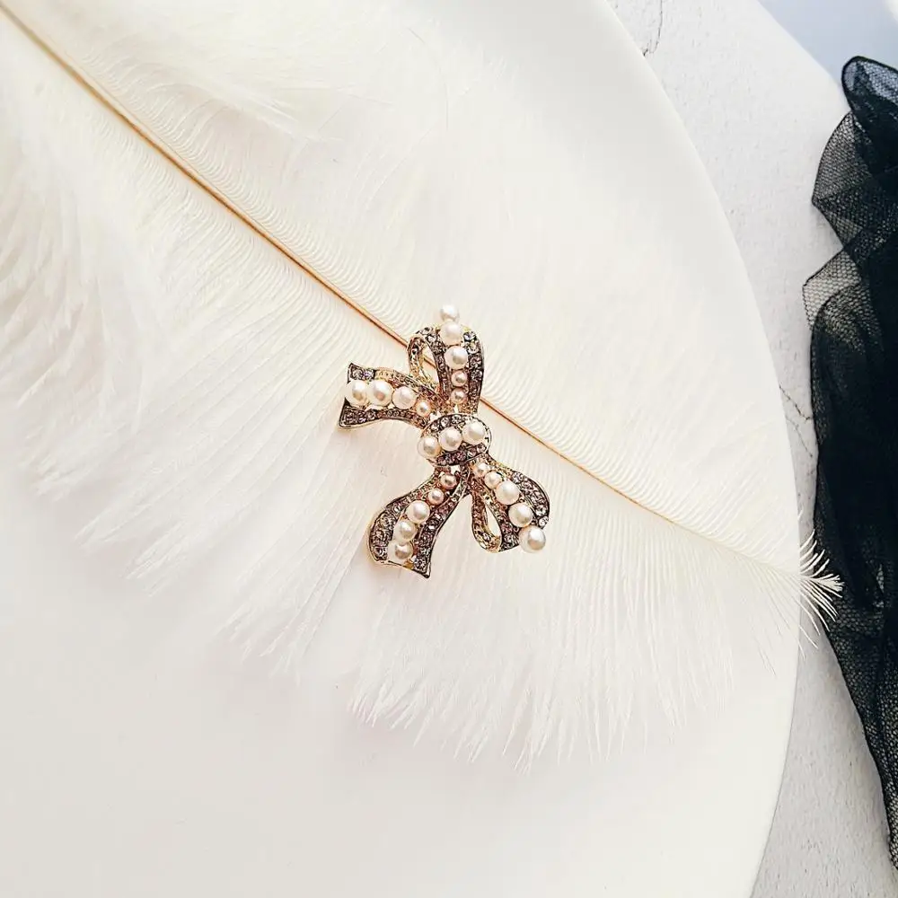 

Korean fashion personalized bow pearl crystal ring super flash temperament wild super fairy opening adjustable ring butterfly, Picture