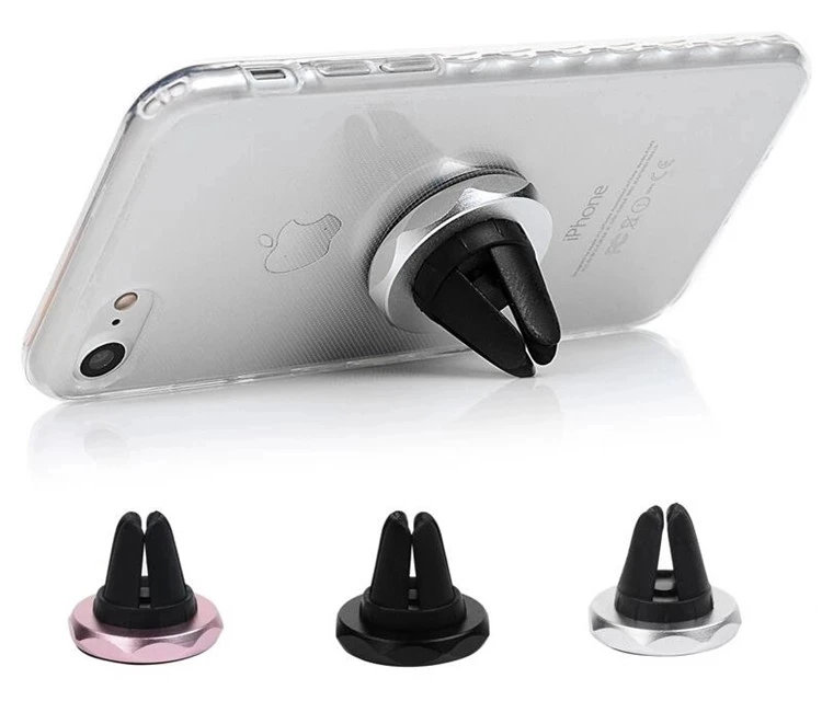 

New arrival Universal 360 Degree Mobile Phone Holder Air Vent Mount Magnetic Car Holder For Smartphone, Black/gold/silver/rose gold