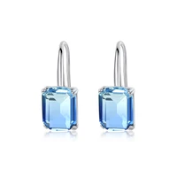 

LUOTEEMI Trendy Ladies Earrings for Women Jewelry Crystal Brazil Earring