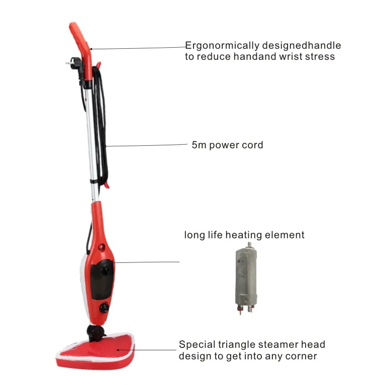 
10 in 1 Multifunction Steam Mop 230V 1300W hand hold floor cleaning portable Electric Cordless Steam Mop 