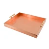 High Quality Vendor gold Kitchen wooden antique candy serving tray with handles