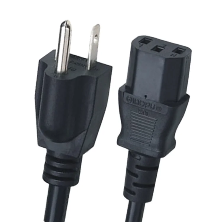 

HF 3-prong pin usa Cable electric ac power cord 3 pin nema 5-15p to iec c13