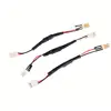 12cm 3 Pin Male to Female Fan Resistor Cables 3PIN Reduce PC Fan Speed Noise Extension Resistor Cable Wire