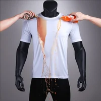 

PATON Factory high-tech hydrophobic waterproof antifouling quick-drying short sleeve men t shirt