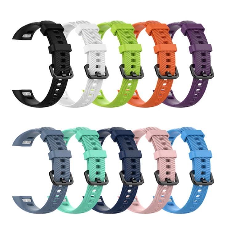 

Soft Silicone Sport Strap Bracelet Replacement Wristband Bands for Huawei band 3/3 pro smart watch, 10 colors or customized.