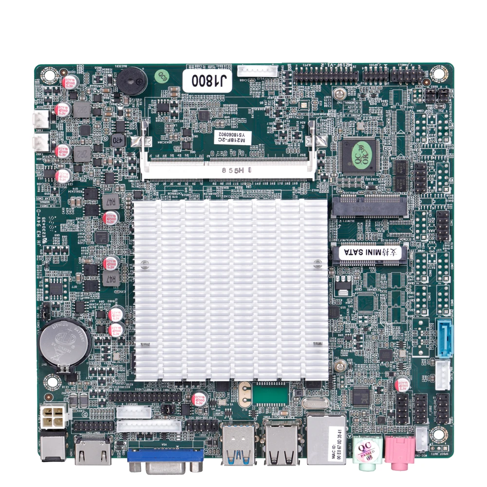 

Hot Sale Mini ITX 170*170 CM DDR3 Motherboard Fanless Embedded Celeron J1800 J1900 Quad Core 2.41G with LVDS 8 USB 2 COM 10 COM