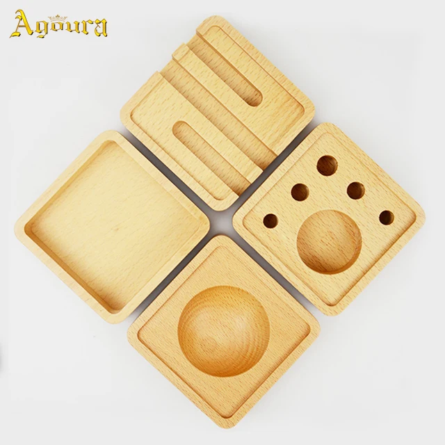 

custom Solid wood desktop shelves storage box bamboo box