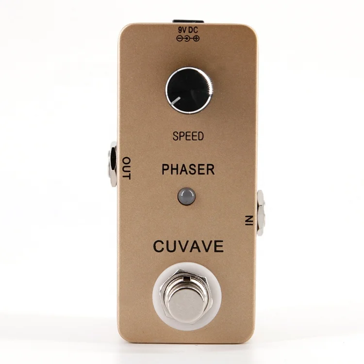 

CUVAVE phaser guitar&bass effect pedal guitar accessories electric guitar Pedal Phaser For Electrical instrument, Gold