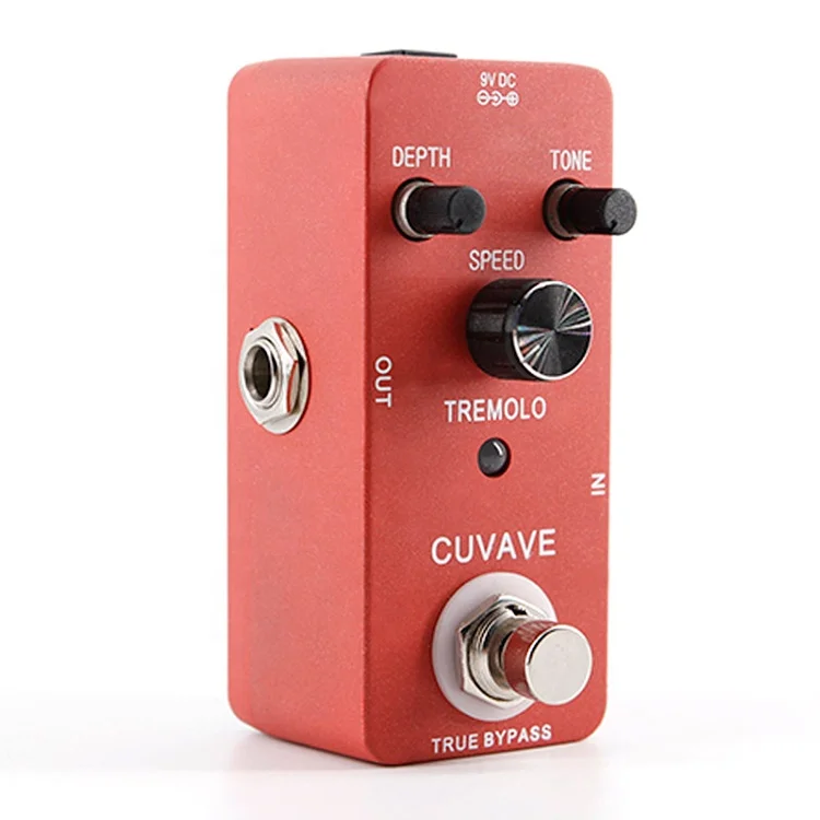 

CUVAVE Classic optical Tremolo Guitar&Bass Effect Pedal electric guitar guitar accessories, Red