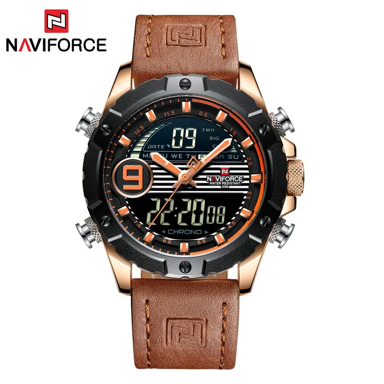 

NAVIFORCE 9146 L 2019 Men's Watches Luxury Casual Military Quartz Sports Male Clock Dive Watch Relogio Masculino Montre Homme