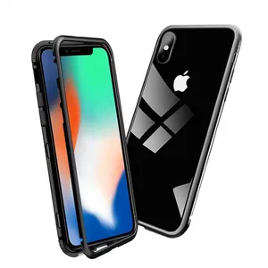 Magnetic Tempered Glass Phone Case Huawei Y6 2019 Y7 2019