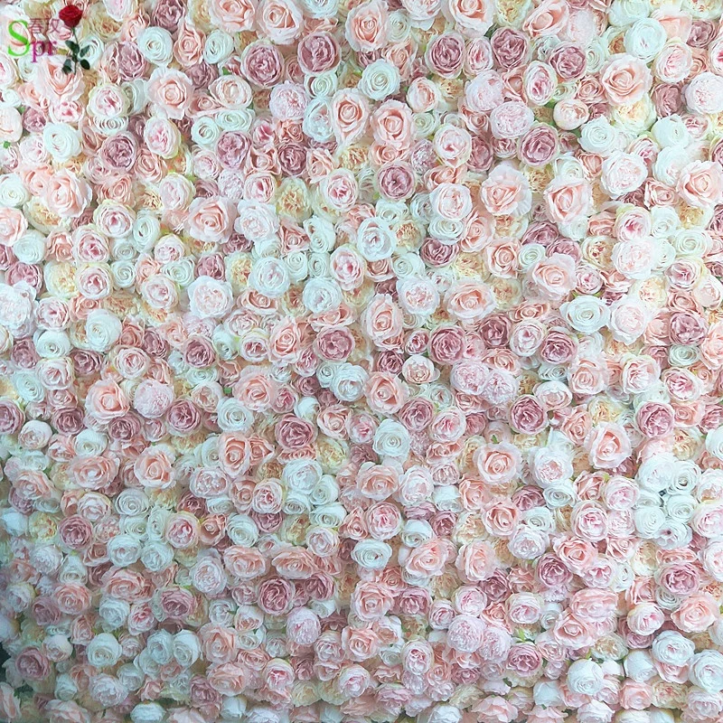 

SPR silk rose flower wall backdrop table runner artificial flowers, Mix color