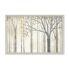 New design natural wood color art impressionist birch forest painting tree of life