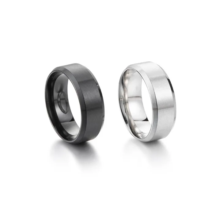 

New fashion ring simple exquisite stainless steel men and women high-grade ring, Gold ,silver