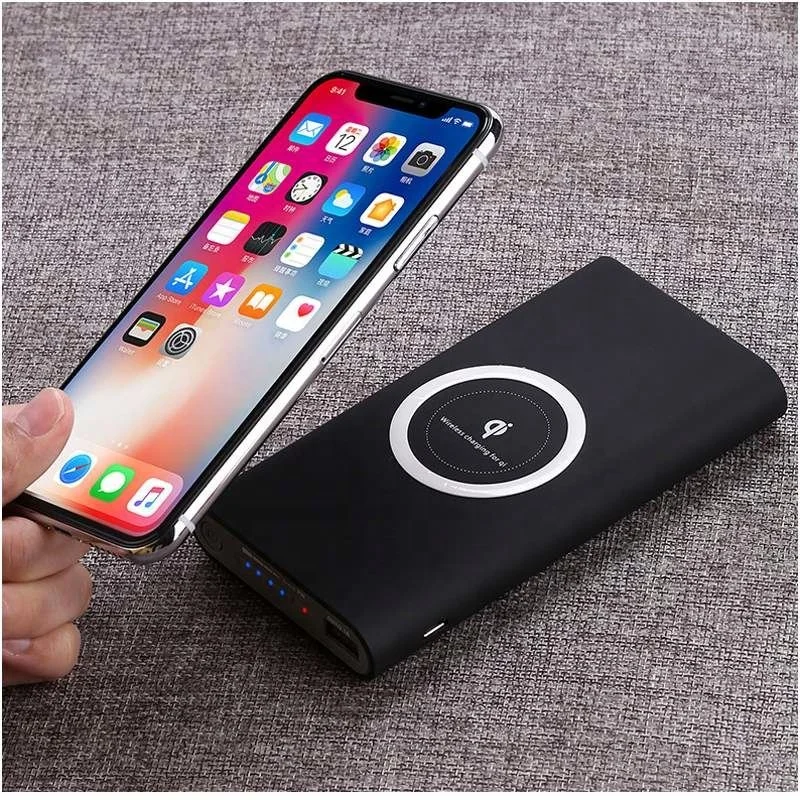 

2019 Amazon Hot Selling Wireless Charger Fast charge Portable Power Bank 10000mah, Black,gray,white