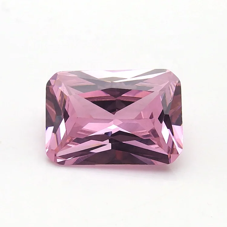 

Wholesale CZ Octagon Cut Pink Cubic Zirconia