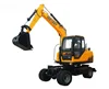 LEEHEEY 7 tons Hydraulic drill wheel excavator earth hole post digger for sale