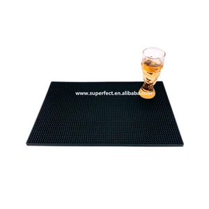 Image of Stock goods counter table decorative pvc rubber bar mat