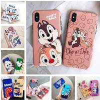 

Case For iPhone X 8 7 6 6S Plus Capa Chip Dale Phone Cases Soft IMD Cover Back Case For iphone XS MAX XR