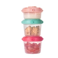 

Food Grade Sealed leakproof Vacuum Baby Fresh Food Storage Container Box with Lid for Toddler Food Stackable Snack