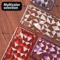 

Smartphone accessories Creative Soft cellphone back cover TPU clear 3D Diamond phone Case For Samsung A10