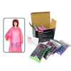 Hot sale on store retail customizes each color box to pack raincoats