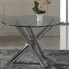 Steel dining table glass tops for selling glass distributors/ furniture wholesalers