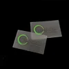 Wholesale Sew On Bicycle Tags Custom 3D Raised Logo Small Mini Transparent PVC Rubber Patches for Bags